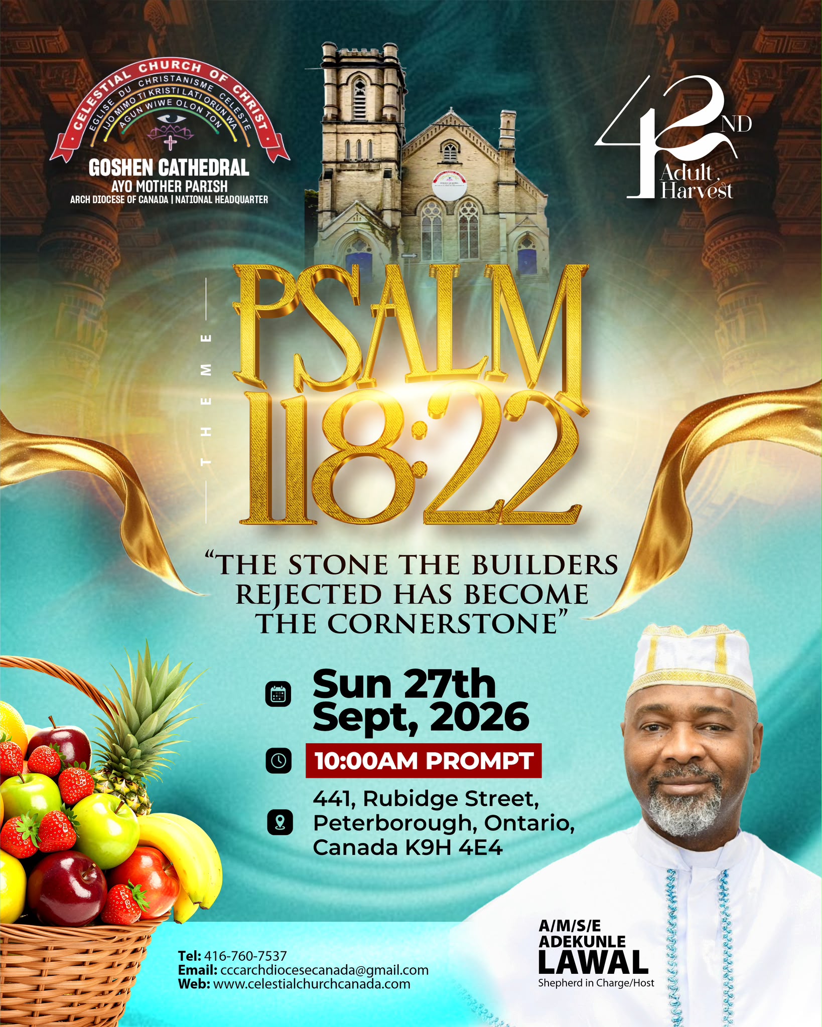 42nd Adult Harvest flyer